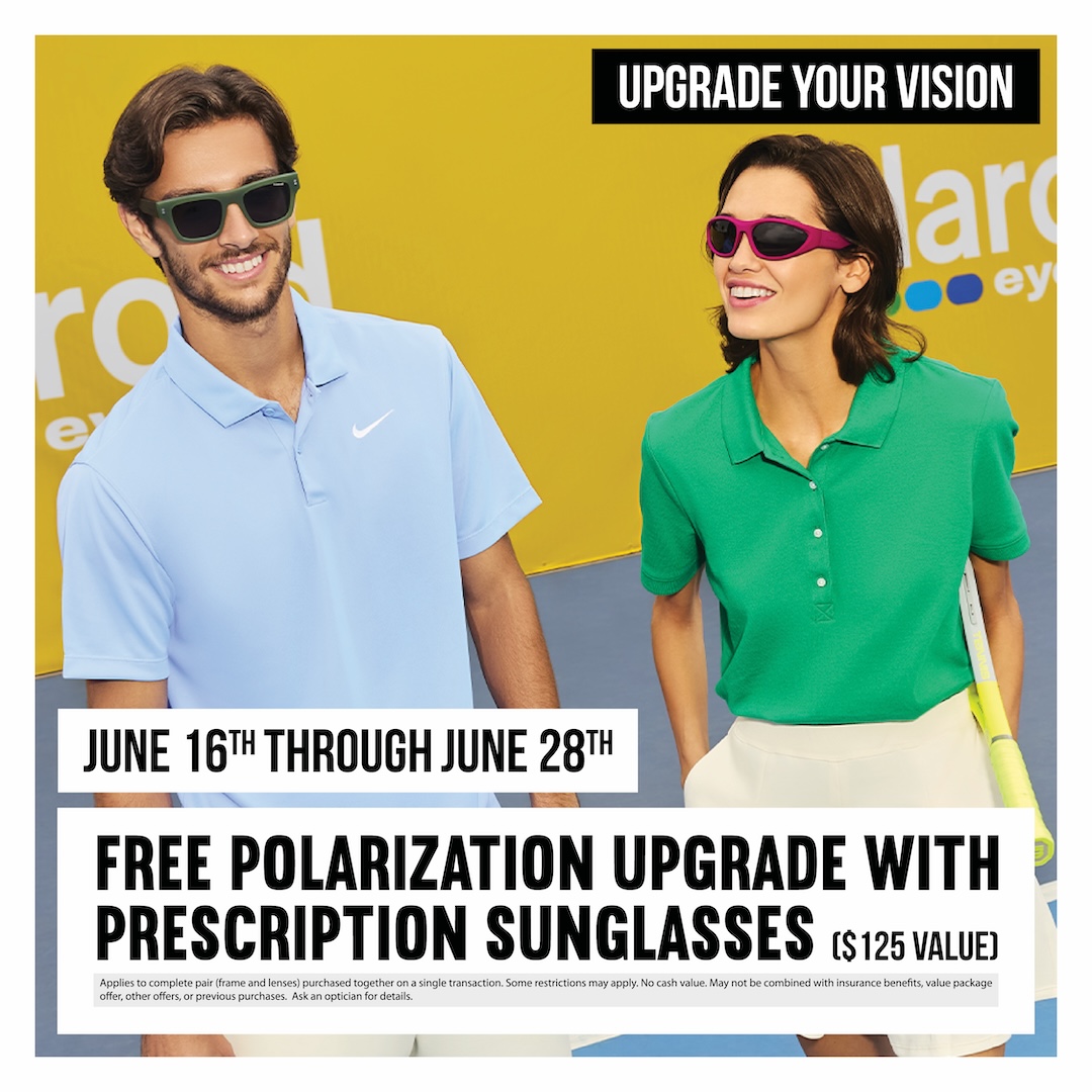 Free polarization upgrade with prescription sunglasses